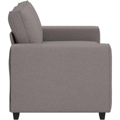Bequemes 2-Sitzer Sofa im Modern-Stil, Taupe