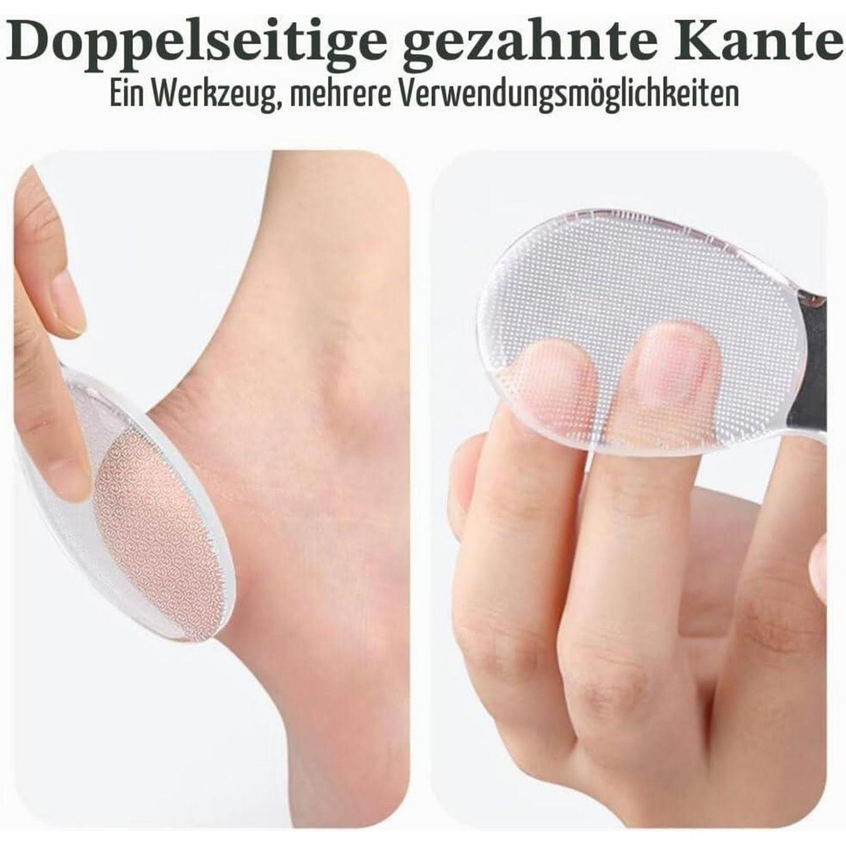Nano Glas Hornhautentferner 2in1 – Für Weiche Füße & Pediküre