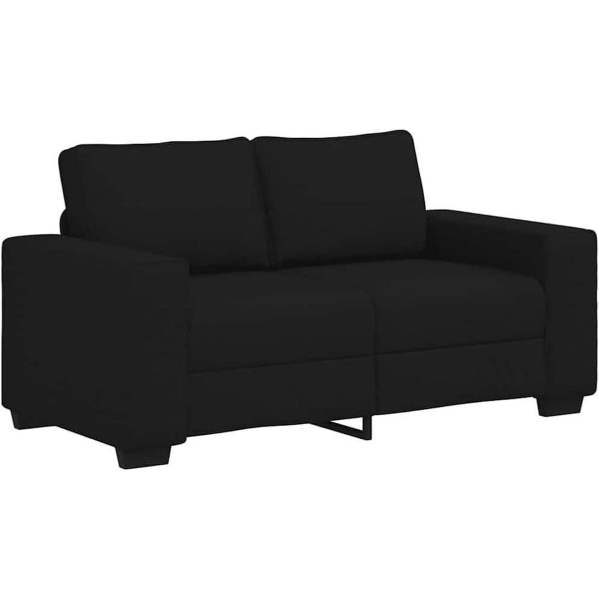 Schlafsofa Bettsofa 2-Sitzer Schwarz – Bequem & Vielseitig