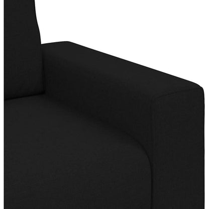 Schlafsofa Bettsofa 2-Sitzer Schwarz – Bequem & Vielseitig