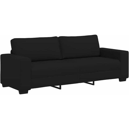Schlafsofa 3-Sitzer Schwarz – Bequemes Klappsofa für Wohnzimmer