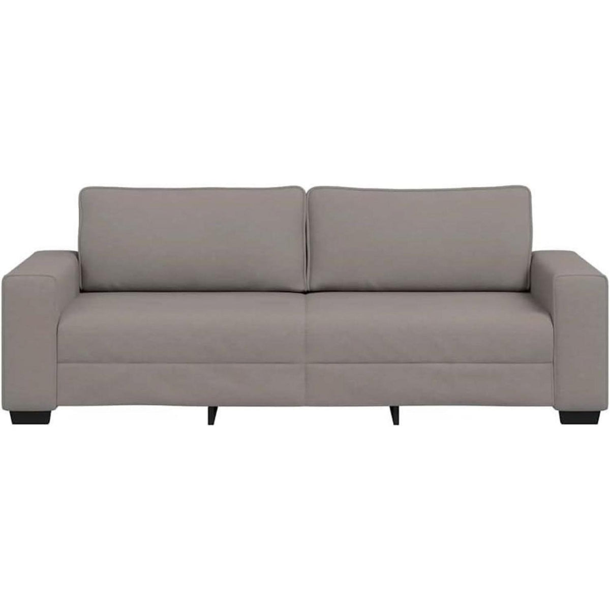 Modernes Sofa mit extra tiefen Sitzen, Taupe 180 cm