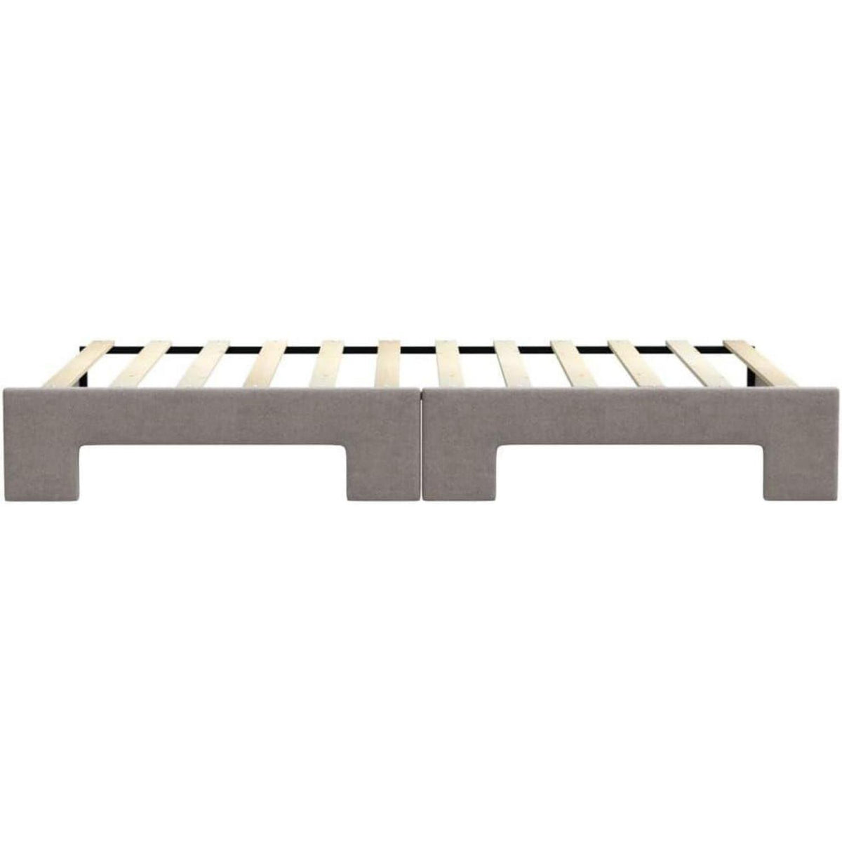 2-Sitzer Schlafsofa mit Bettkasten & Stauraum – Taupe 100x200 cm