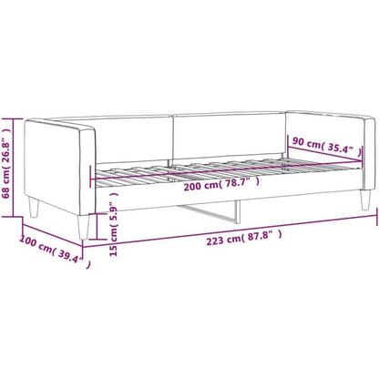 2-Sitzer Schlafsofa mit Stauraum & Bettfunktion 90x200 cm