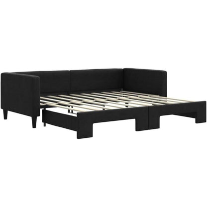 Ausziehbett 90x190 cm mit Bettkasten & Stauraum