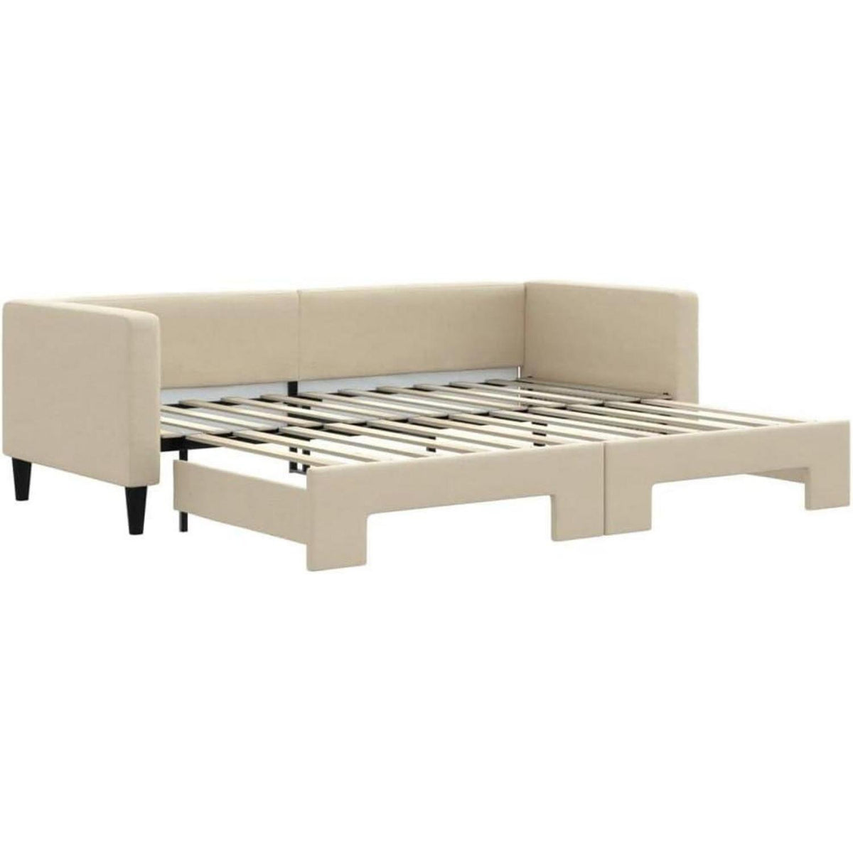 Ausziehbett 2-Sitzer Sofabett mit Bettkasten & Stauraum