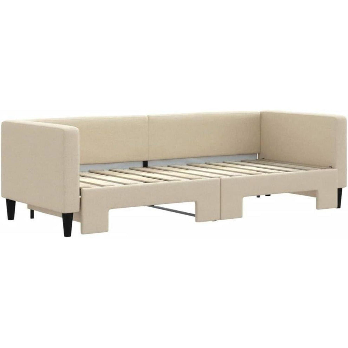 Ausziehbett 2-Sitzer Sofabett mit Bettkasten & Stauraum