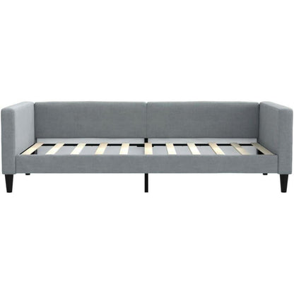 Tagesbett Schlafsofa 2-Sitzer mit Stauraum & Schlaffunktion, Hellgrau