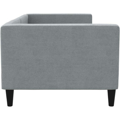Tagesbett Schlafsofa 2-Sitzer mit Stauraum & Schlaffunktion, Hellgrau