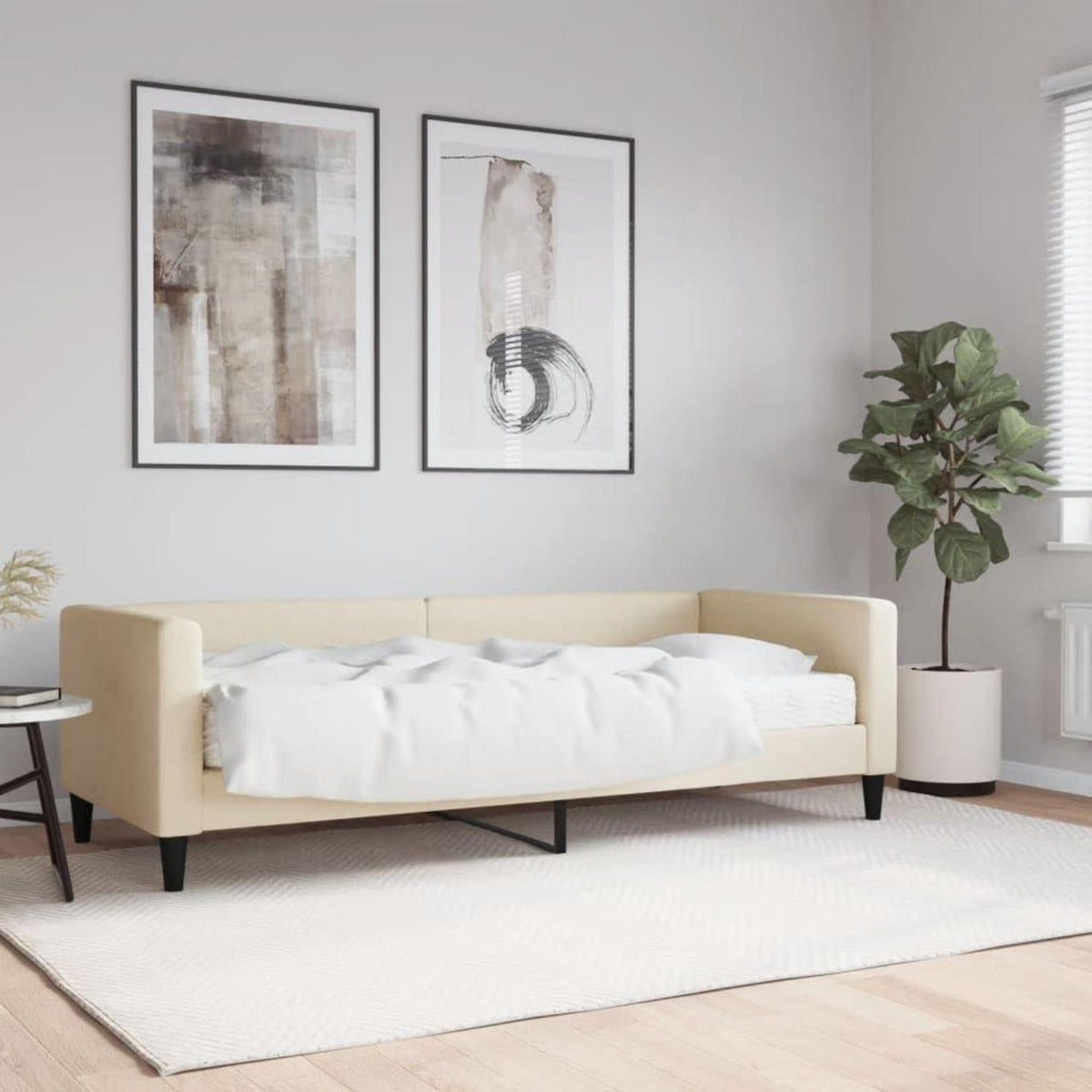 2-Sitzer Schlafsofa mit Matratze & Stauraum – 80x200 cm