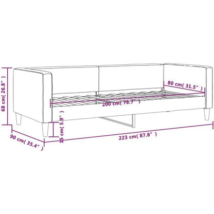 2-Sitzer Schlafsofa mit Stauraum & Bettfunktion, Taupe 80x200 cm