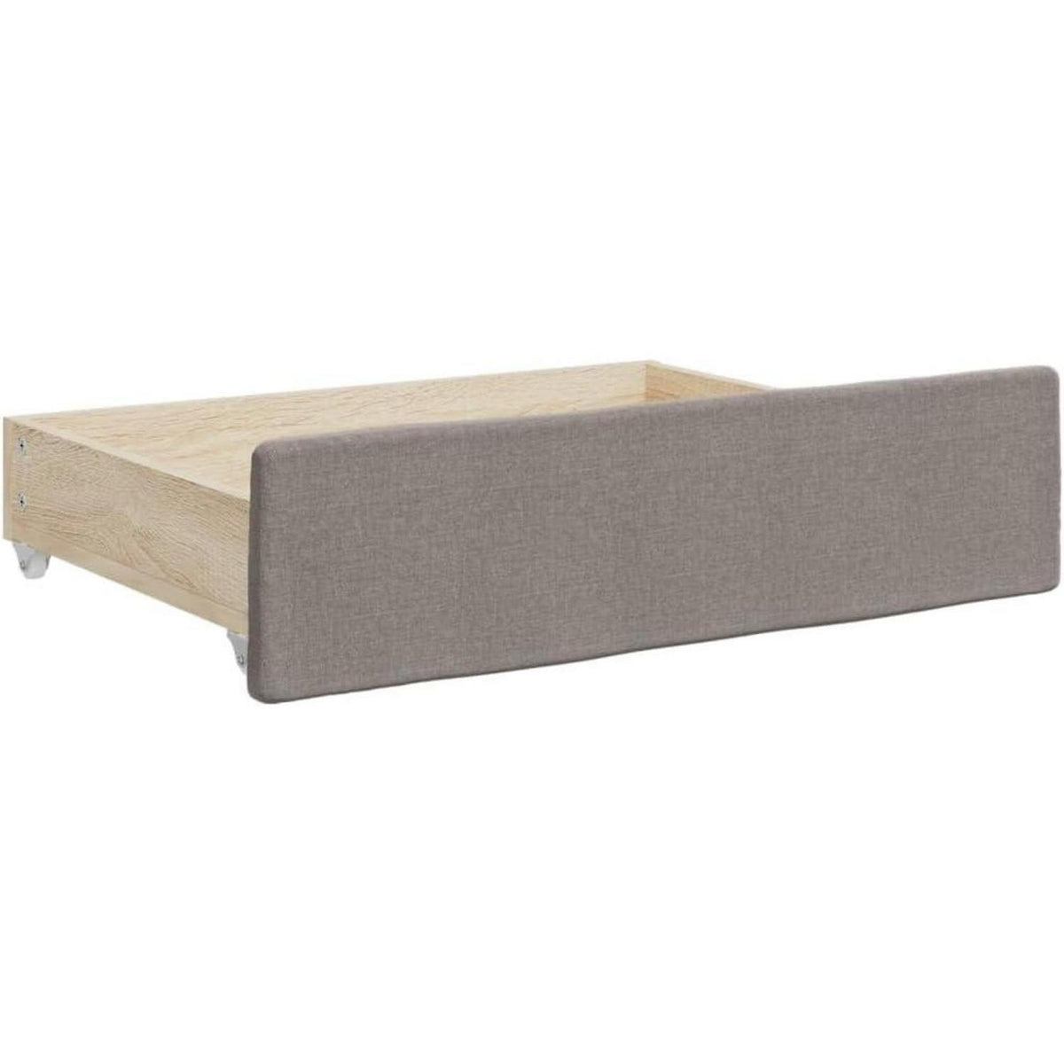 Tagesbett ausziehbar mit Schubladen – Schlafsofa 90x200 cm Taupe