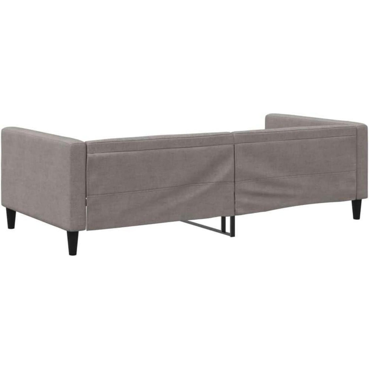 2-Sitzer Schlafsofa mit Stauraum & Bettfunktion, Taupe