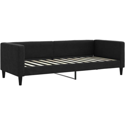 Tagesbett ausziehbar mit Schubladen – 80x200 cm Schlafsofa Schwarz