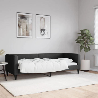Tagesbett Schlafsofa 2-Sitzer Schwarz 80x200 cm mit Stauraum