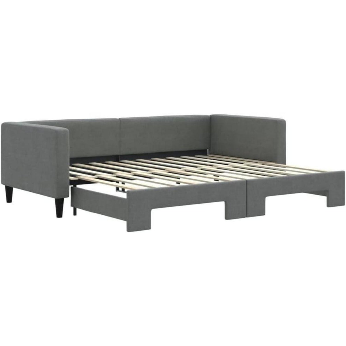 2-Sitzer Schlafsofa mit Bettkasten & Stauraum, 90x200 cm