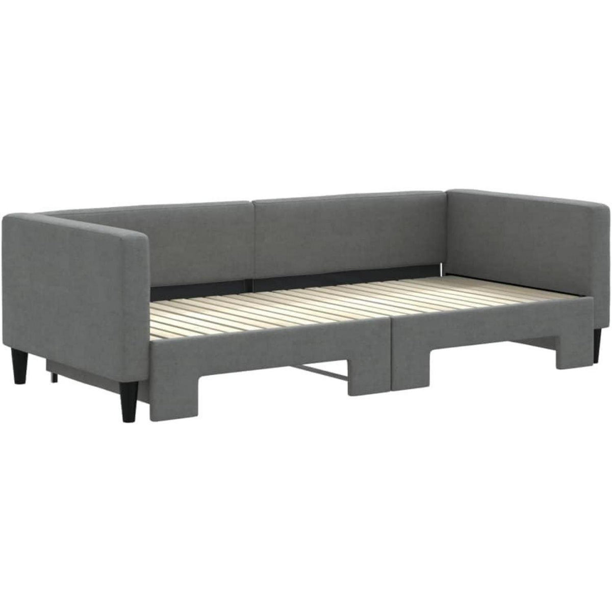 2-Sitzer Schlafsofa mit Bettkasten & Stauraum, 90x200 cm