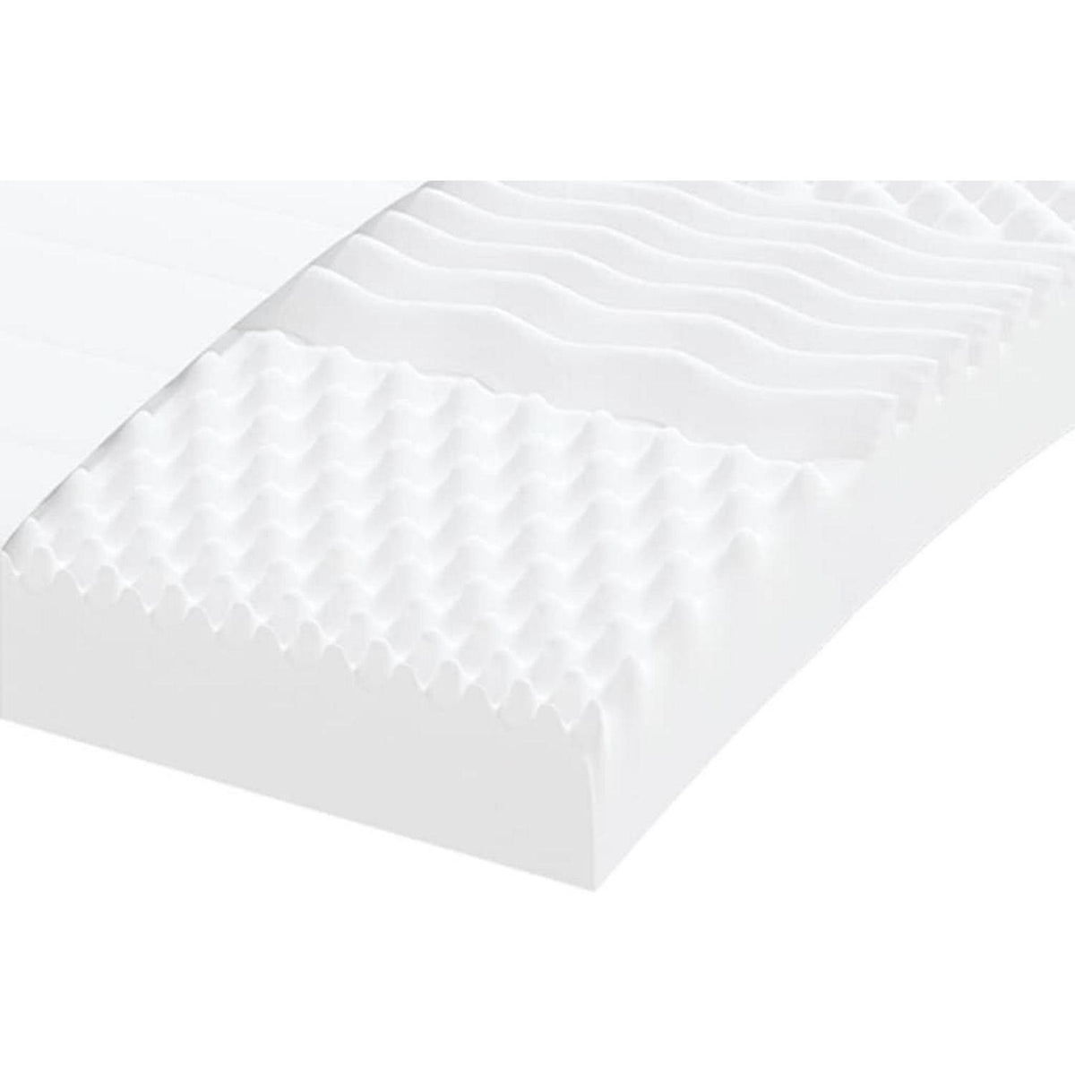Schlafsofa 2-Sitzer mit Bettkasten & Matratze – Hellgrau 90x200 cm