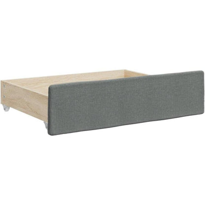 Schlafsofa 2-Sitzer Dunkelgrau, 80x200 cm mit Bettkasten