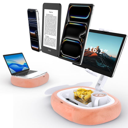 Tablet Kissen Halterung mit Snackschale – 360° Drehbar
