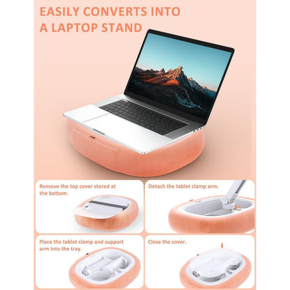 Tablet Kissen Halterung mit Snackschale – 360° Drehbar