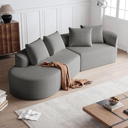 Schlafsofa mit Schlaffunktion, Grau – Komfort & Modernes Design