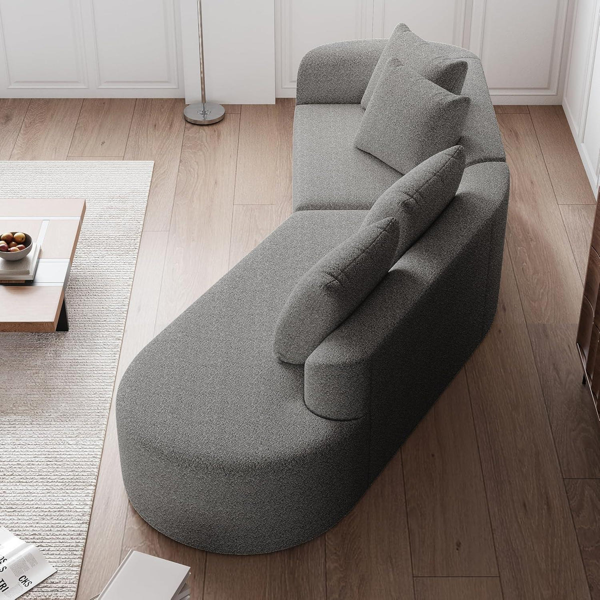 Schlafsofa mit Schlaffunktion, Grau – Komfort & Modernes Design