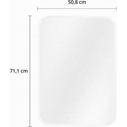 Rahmenloser Wandspiegel 70x50 cm mit abgerundeten Ecken