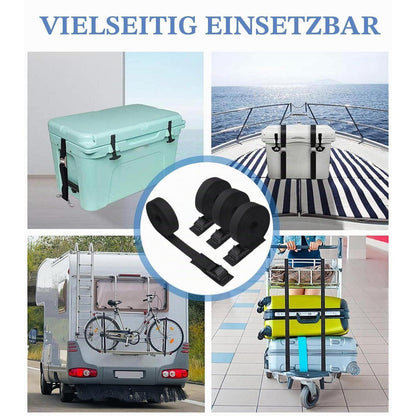 Spanngurte Fahrradträger 4er Set | 40 cm, 200 kg Traglast