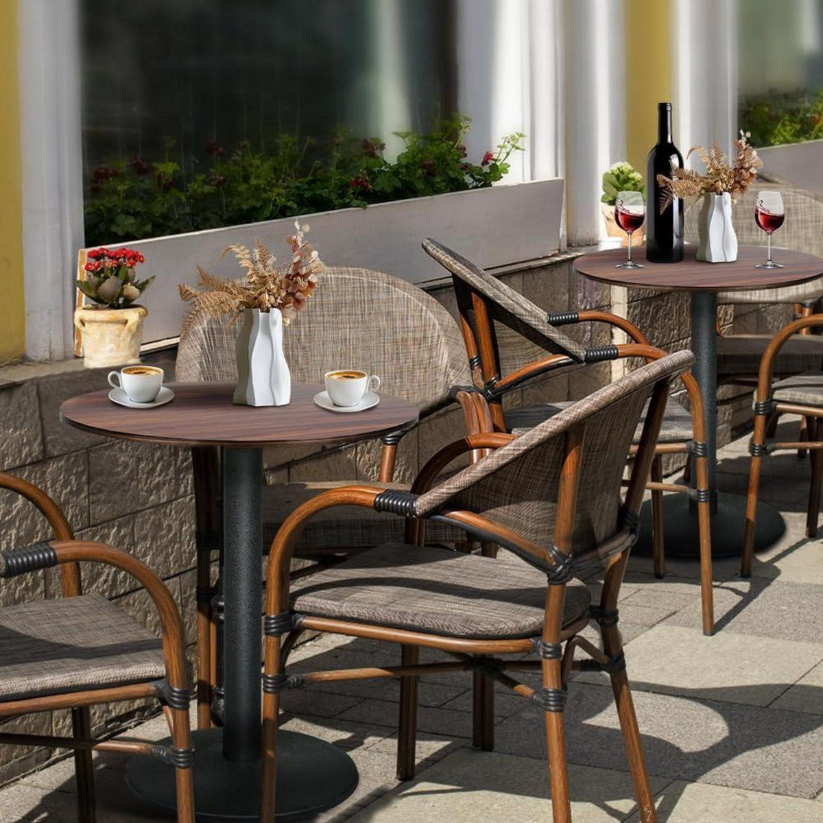Supfine Bartisch Nussbaum 60x60x72cm – Moderner Esstisch