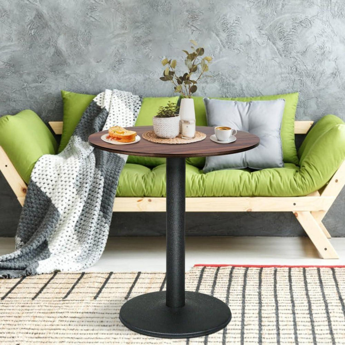 Supfine Bartisch Nussbaum 60x60x72cm – Moderner Esstisch