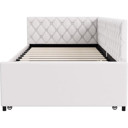 Ausziehbett 180x200 cm mit Flanellbezug & Seitentaschen
