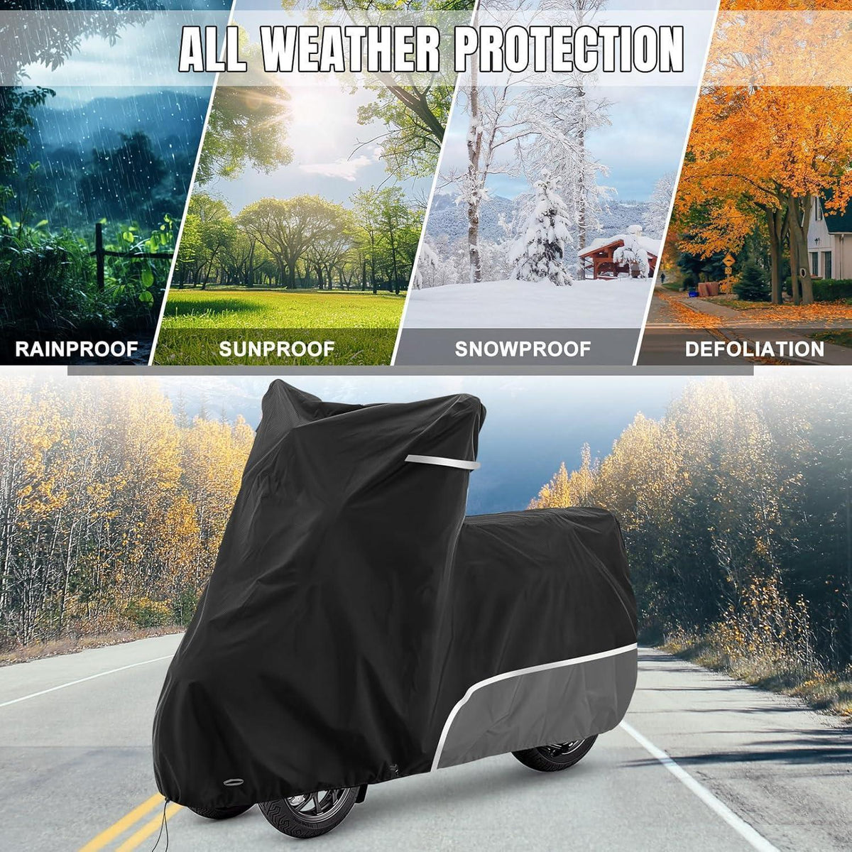 Motorradabdeckung wasserdicht & winterfest für Piaggio MP3 250-530