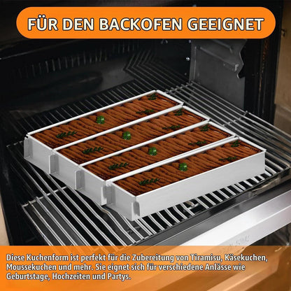 Rechteckige Backform 30cm, Verstellbar & Antihaftbeschichtet