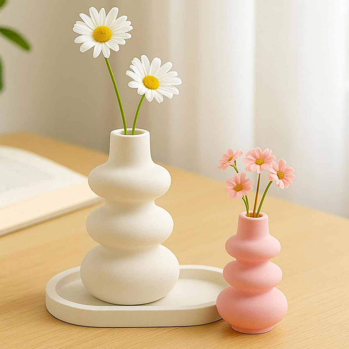 Silikon Gießform Vase Set für Epoxidharz & Gips DIY