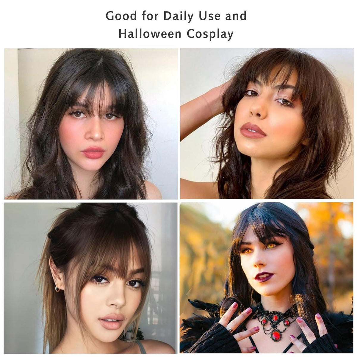 Echthaar Pony Clip-In – Natürliches Kastanienbraun