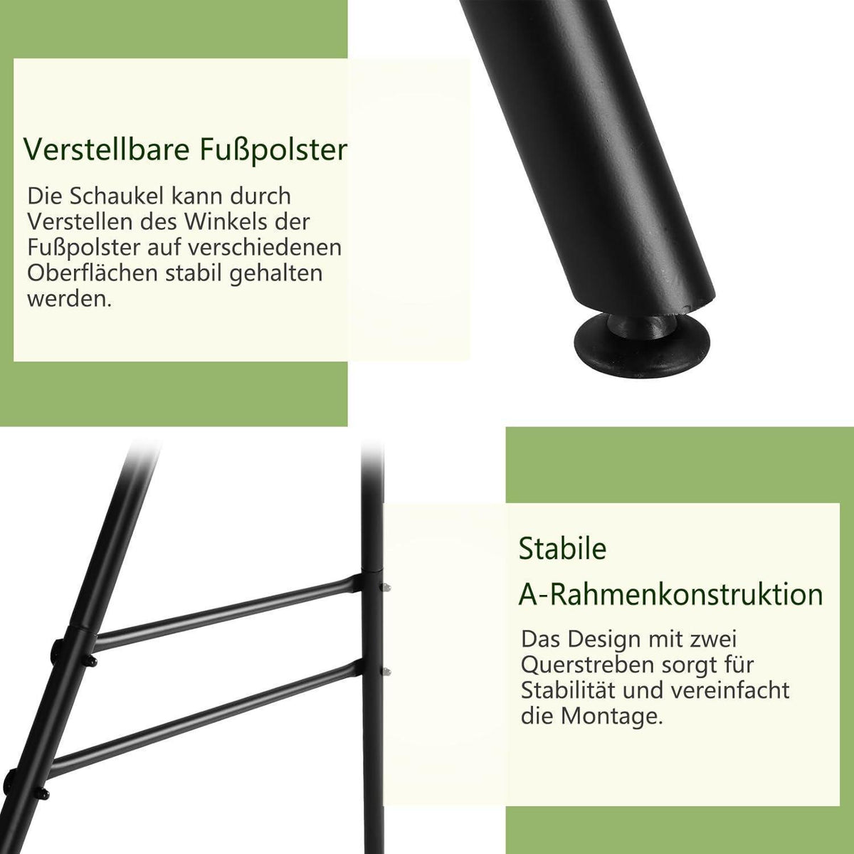 Hängesesselgestell Doppelquerträger – Stabil & Robust für Innen & Aussen