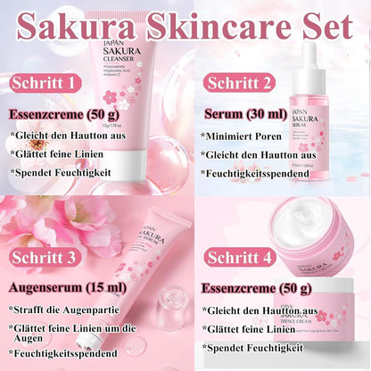 Sakura Skin Care Set für Mädchen – Beauty Geschenkset mit 6 Teilen