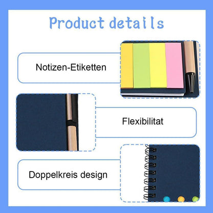 Abschiedsgeschenk Set: Notizbuch, Kugelschreiber & Schlüsselanhänger