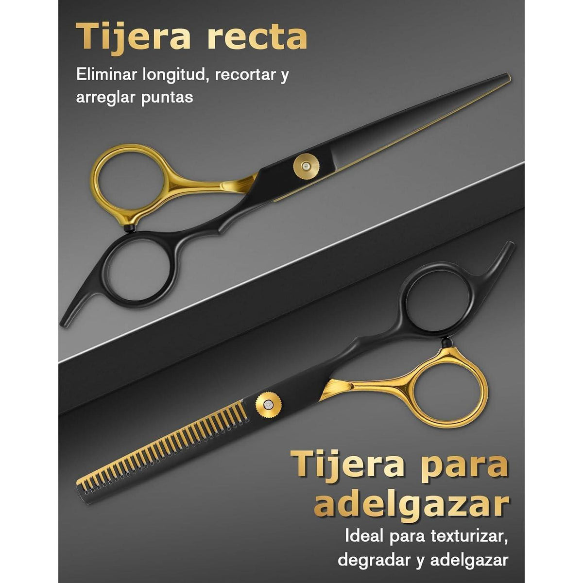 15-teiliges Friseurschere Set – Profi Haarschneideschere & Zubehör