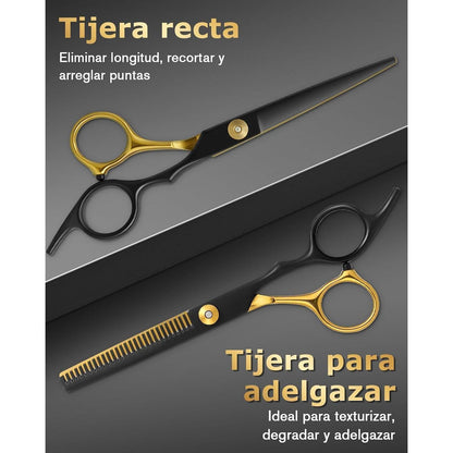 15-teiliges Friseurschere Set – Profi Haarschneideschere & Zubehör