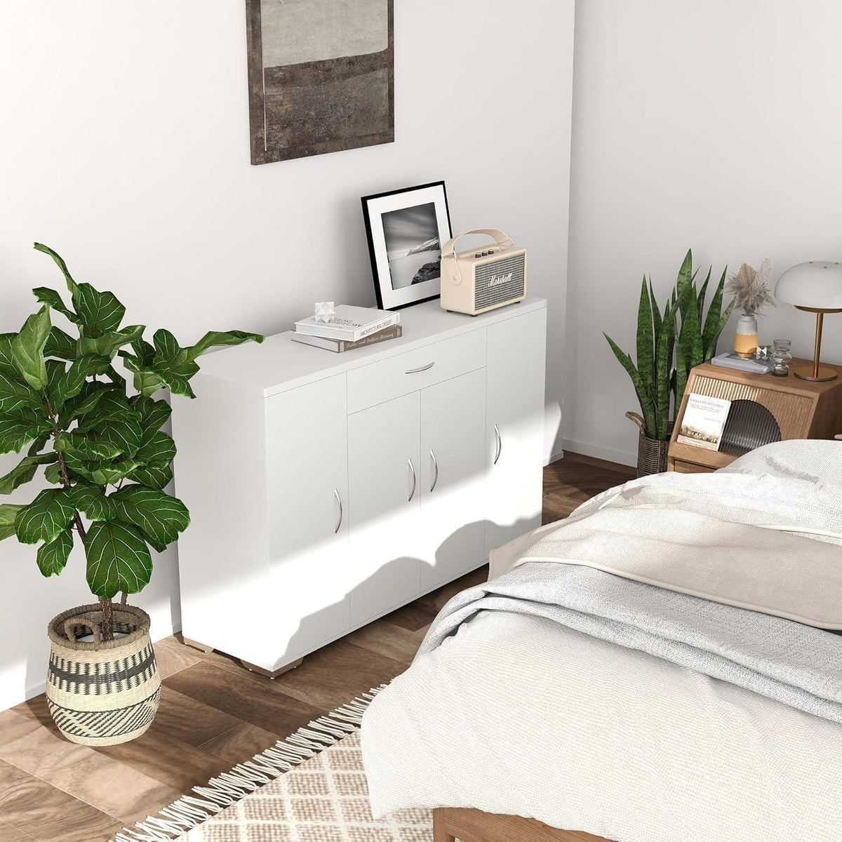 Weißer Kommodenschrank 110cm – Schlafzimmer, Büro & Flur