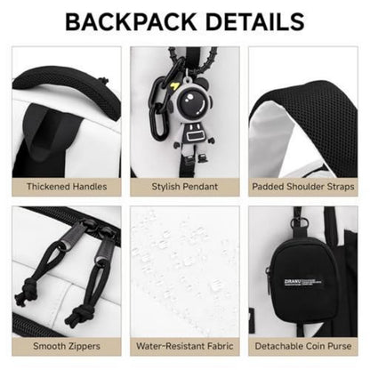 Schulrucksack mit Rollen für Jungen – Abnehmbarer Trolley & 6 Räder