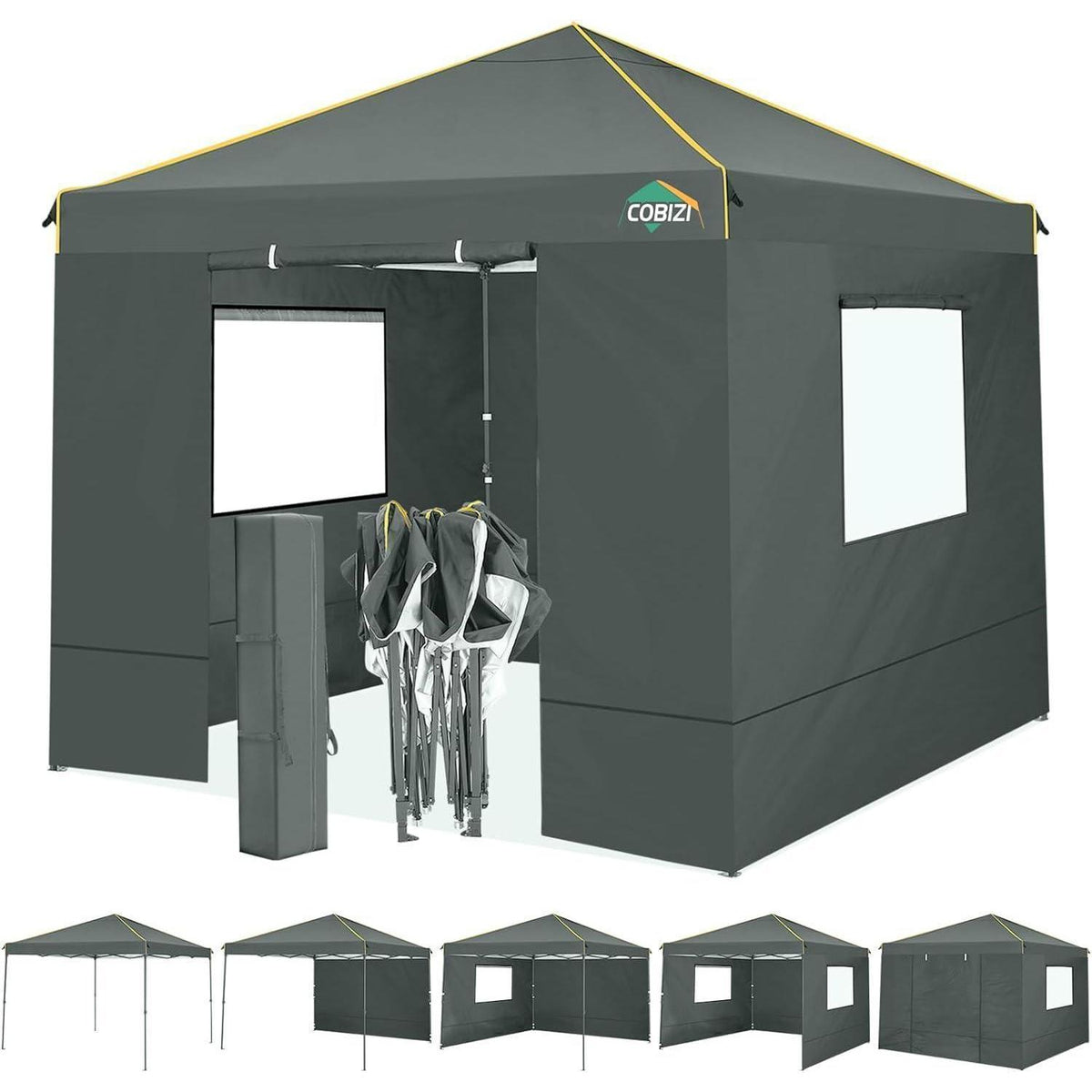 3x3 Pavillon Wasserdicht mit Seitenteilen – Garten & Camping