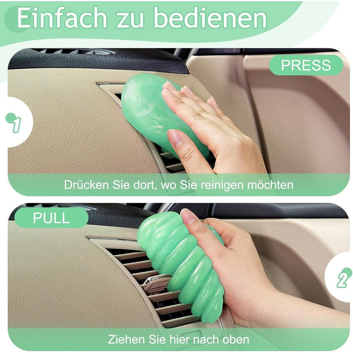 Reinigungsknete Auto – Wiederverwendbar & Vielseitig