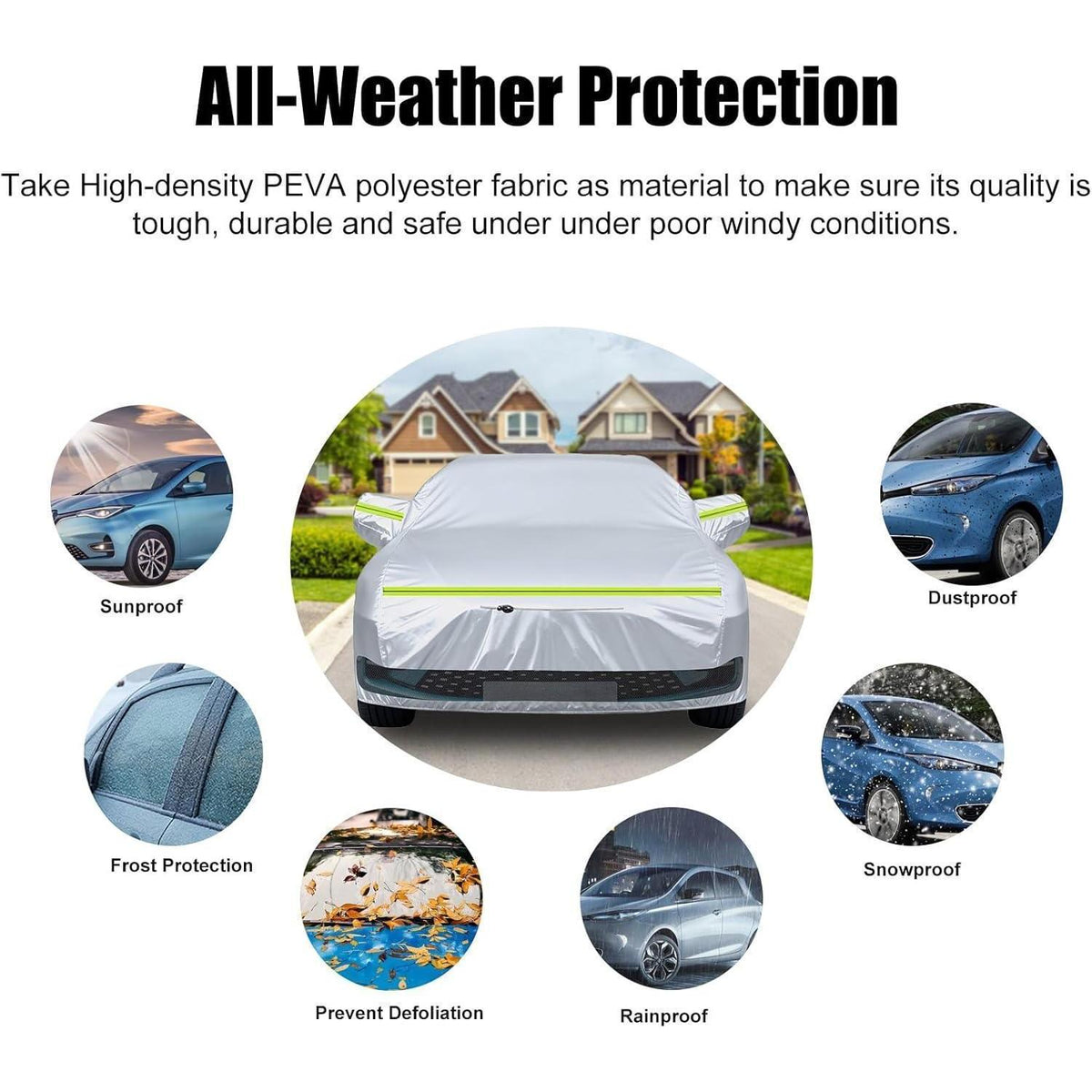 Autoabdeckung Renault Zoe 2012-2024, wasserdicht & allwetterfest