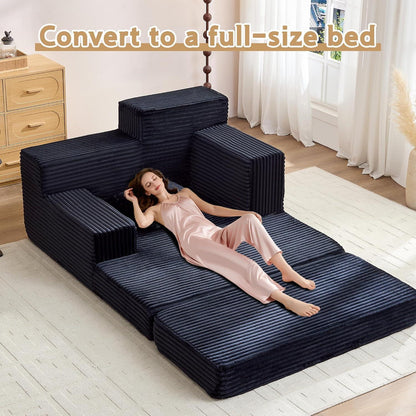 Schlafsofa Cord – Bequemes Schlafsessel für Wohnzimmer & Gästezimmer