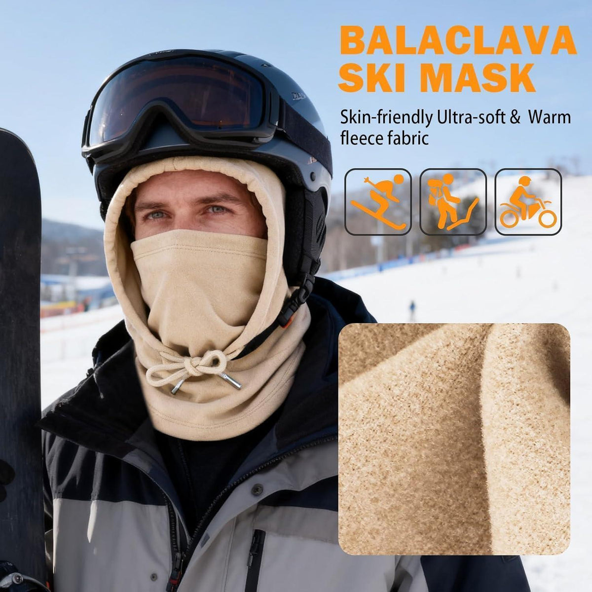Sturmhaube Winter Warm Fleece – Unisex Skimaske für Outdoor & Sport