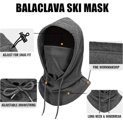 Sturmhaube Winter Warm Fleece – Unisex Skimaske Grau