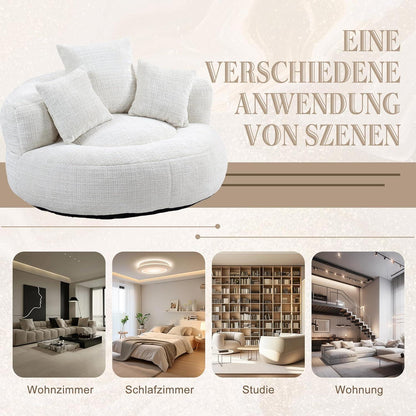 Boneless Lounger Sitzsack Sofa | Bequemes Lazy Sofa mit Kissen